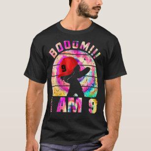 Boom I Am 9 Boy 9 Years Being Awesome 9th Birthd T-Shirt