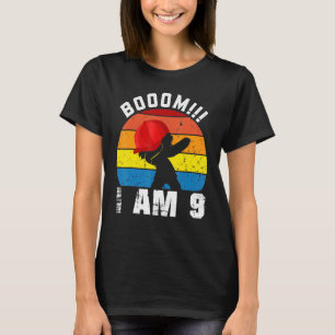 Boom I Am 9 Boy 9 Years Being Awesome 9th Birthda T-Shirt