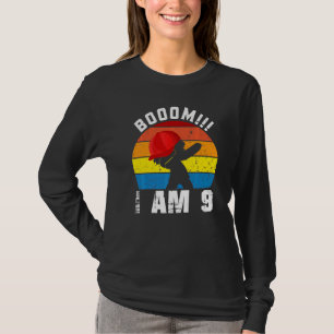 Boom I Am 9 Boy 9 Years Being Awesome 9th Birthda T-Shirt