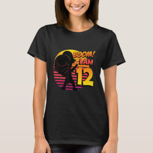 Boom I'm 12 Girl Birthday 12th Birthday Party T-Shirt