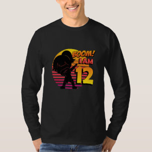 Boom I'm 12 Girl Birthday 12th Birthday Party T-Shirt