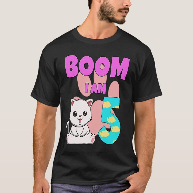 Boom Im 5 Cat T-Shirt (Front)