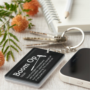 Boom Op Definition - Funny Boom Operator Key Ring