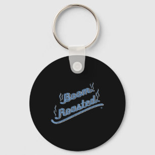 Boom Roasted Funny Graphic Bbq Turkey Thanksgiving Key Ring