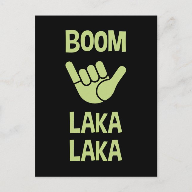 Boom Shaka Wave Postcard (Front)