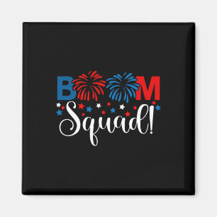 Boom Squad 4th Of July Shirt Fireworks Independenc Magnet