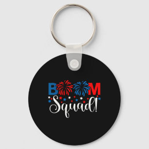 Boom Squad 4th of July Shirt Fireworks Key Ring
