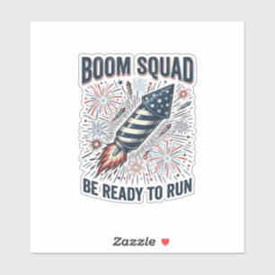 Boom Squad Patriotic Fireworks Vintage Shirt Desig