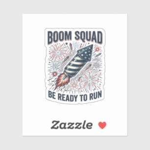Boom Squad Patriotic Fireworks Vintage Shirt Desig