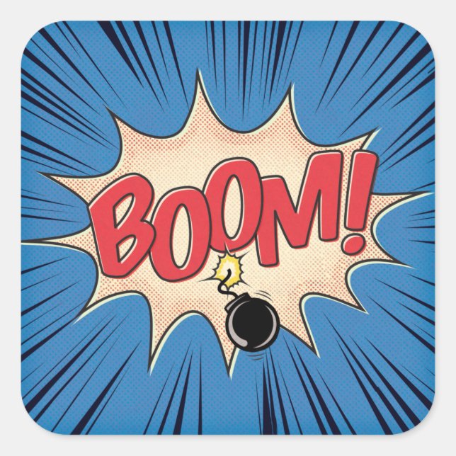 Boom! Square Sticker (Front)