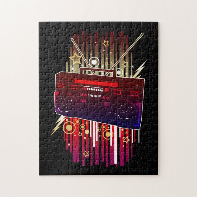 Boombox Blast Jigsaw Puzzle (Vertical)