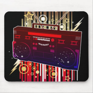 Boombox Blast Mouse Pad