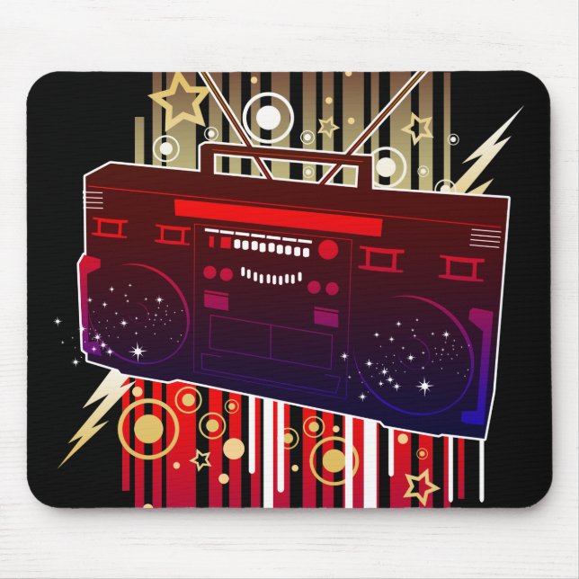 Boombox Blast Mouse Pad (Front)
