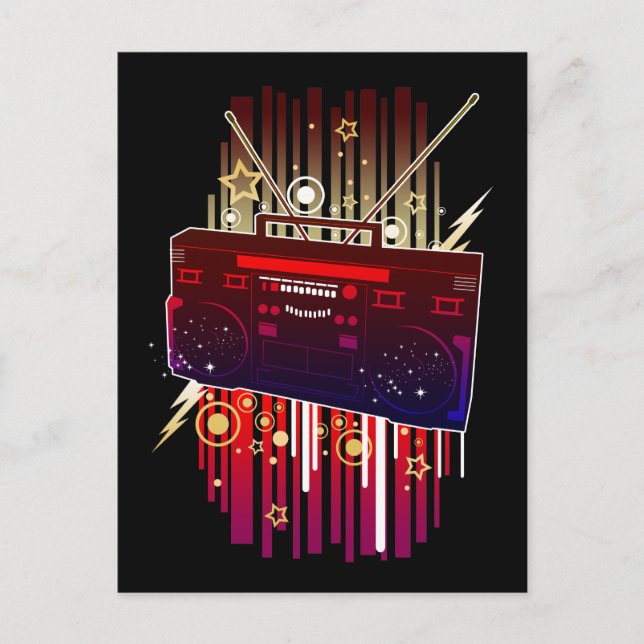 Boombox Blast Postcard (Front)