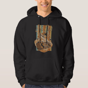 Boombox Boogie Retro 80s 90s Halloween Dancing Ske Hoodie