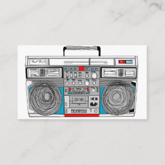 Boombox business card