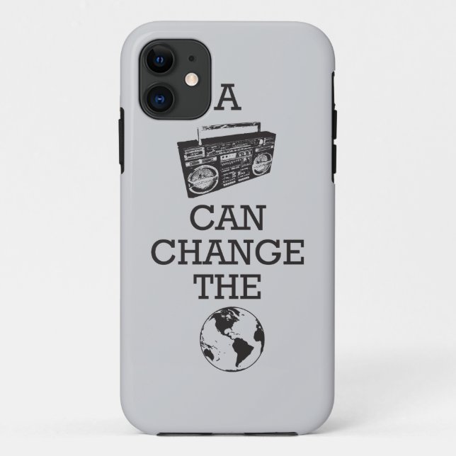 Boombox Can Change the World Case-Mate iPhone Case (Back)