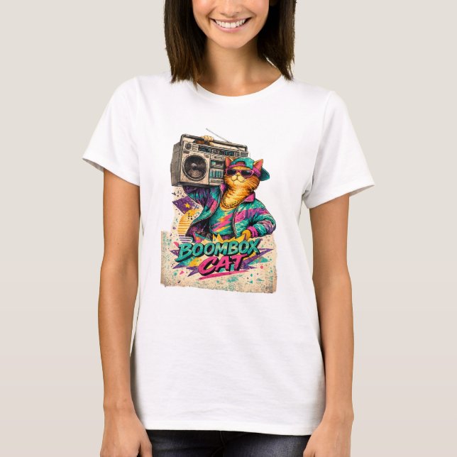 BOOMBOX CAT T-Shirt (Front)
