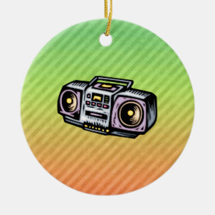 Boombox Ceramic Ornament
