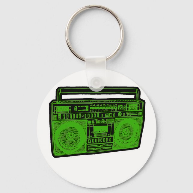 boombox ghetto blaster radio key ring (Front)
