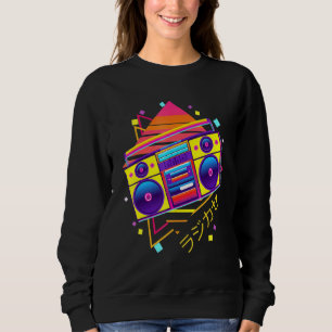 Boombox Japanese Vaporwave Retro 80s 90s Pastel Go Sweatshirt