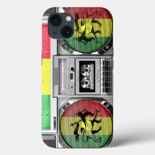 boombox reggae iPhone case