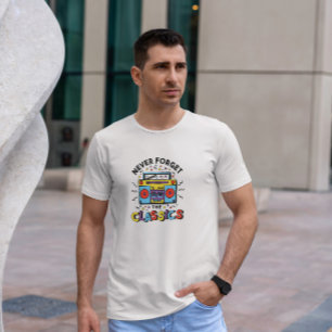 Boombox Retro Colourful   T-Shirt