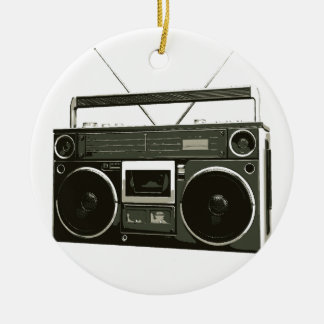 Boombox Stereo Radio Ceramic Tree Decoration