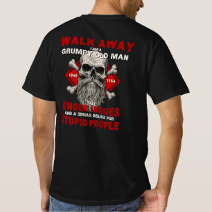Boomer EST 1958 Walk Away I'm A Grumpy Old Man T-Shirt