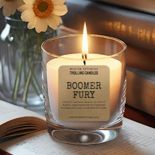 Boomer Humour Candle Labels