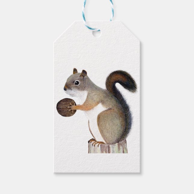 Boomer Squirrel Gift Tags (Front)