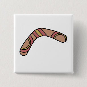 Boomerang 15 Cm Square Badge