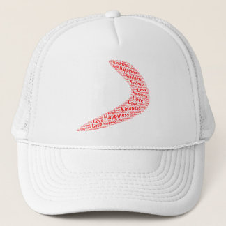 Boomerang Happiness, kindness, love cap
