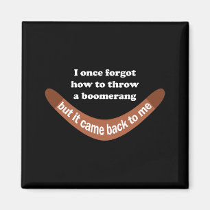 Boomerang Joke Magnet