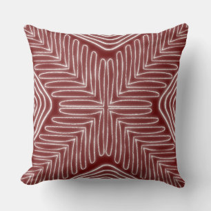 Boomerang Mudcloth Throw Pillow