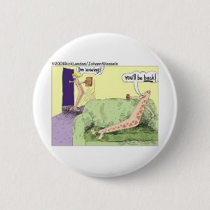 Boomerang Relagionships Funny Cartoon Gifts & Tees 6 Cm Round Badge