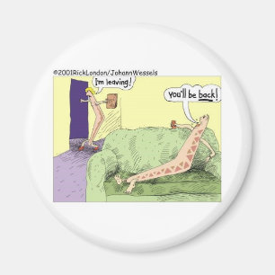 Boomerang Relagionships Funny Cartoon Gifts & Tees Magnet