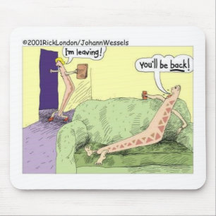 Boomerang Relagionships Funny Cartoon Gifts & Tees Mouse Pad