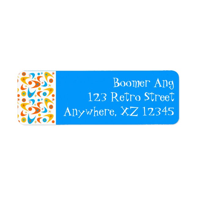Boomerang Return Address Label (Front)
