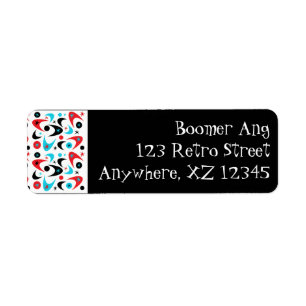 Boomerang Return Address Label