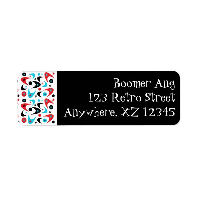 Boomerang Return Address Label (Front)