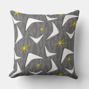 Boomerangs and stars cushion