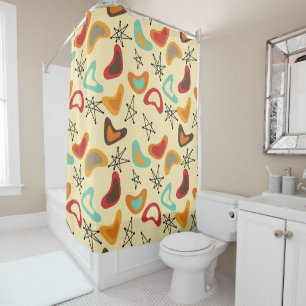 Boomerangs and Stars Shower Curtain