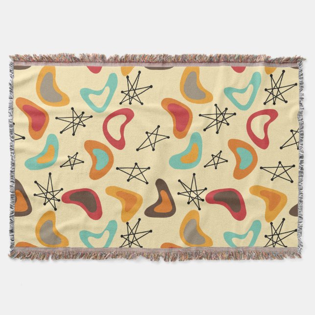 Boomerangs and Stars  Throw Blanket (Front)