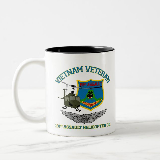 Boomerangs Vietnam (Crew Wings 2) Two-Tone Coffee Mug (Left)
