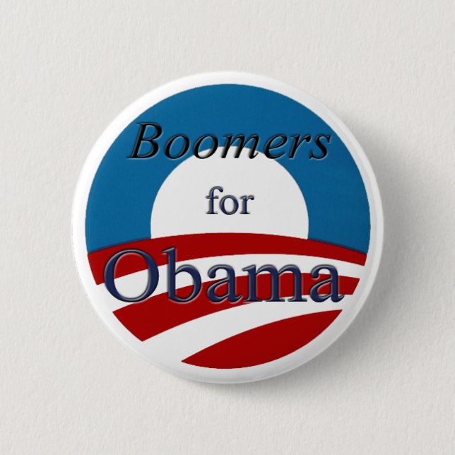 Boomers for Obama - Button (Front)