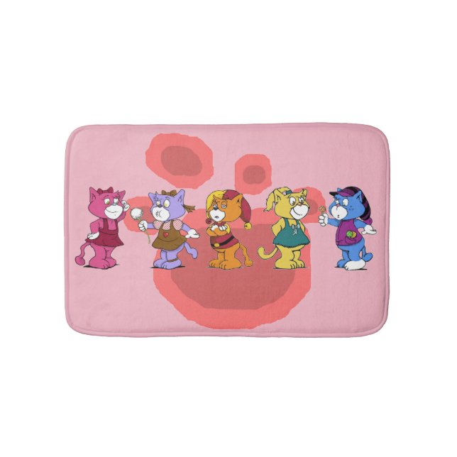 Boomi Cats Bath Mat (Front)