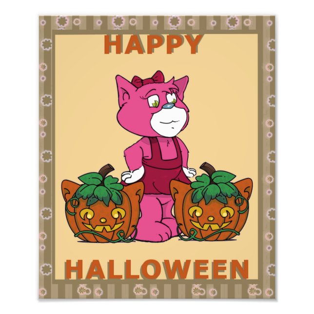 Boomi Cats Kitty Pumpkins Poster (Front)