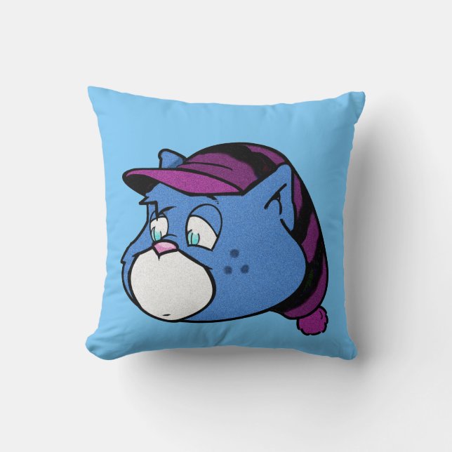 Boomi Cats Throw Pillow (Front)