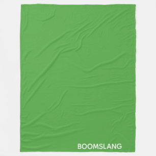 Boomslang green colour name fleece blanket